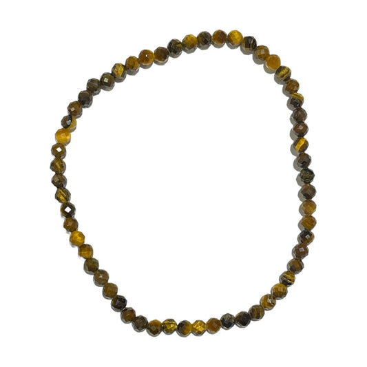 Armband Tigerauge facettiert 3mm - "Stein der Stärke"