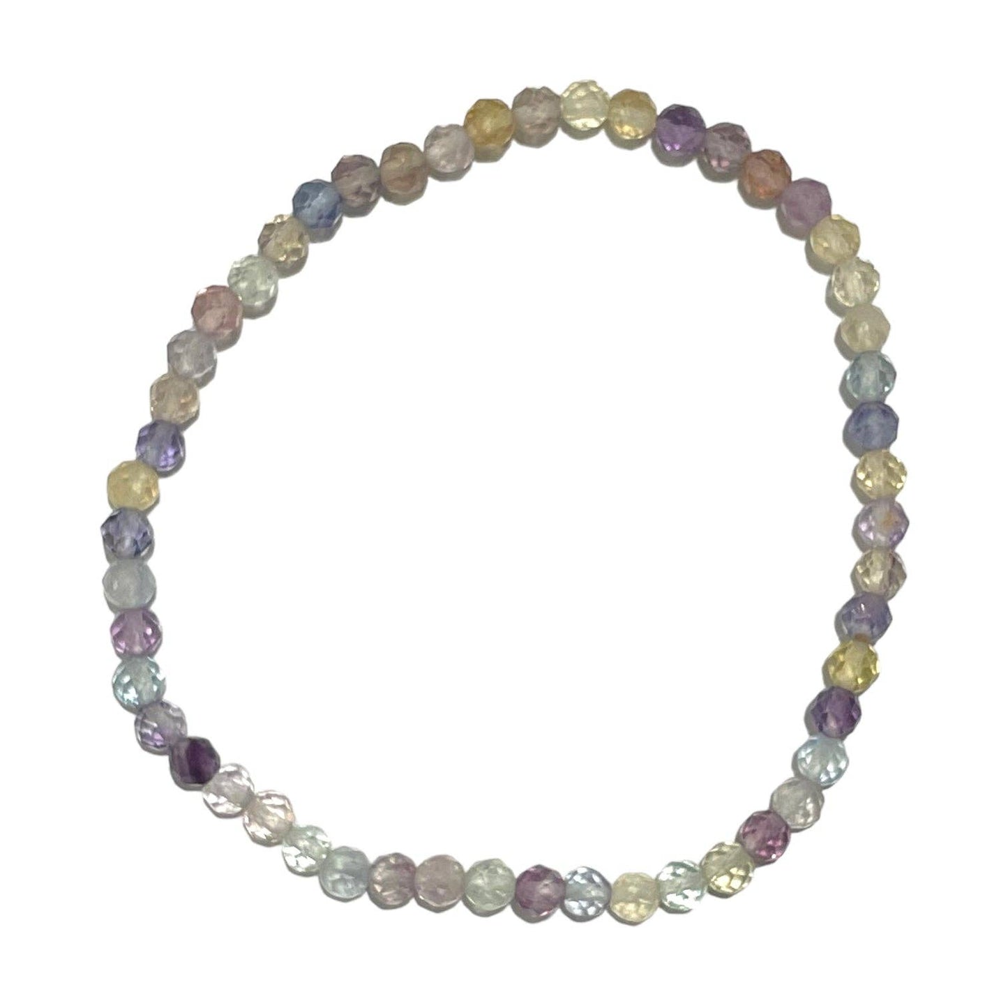 Armband Flourit facettiert 3mm - "Stein der Klarheit"