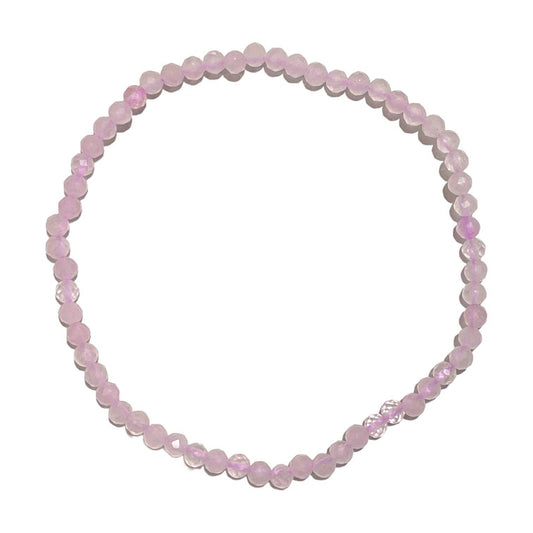 Armband Rosenquarz facettiert 3 mm - "Stein der Liebe"