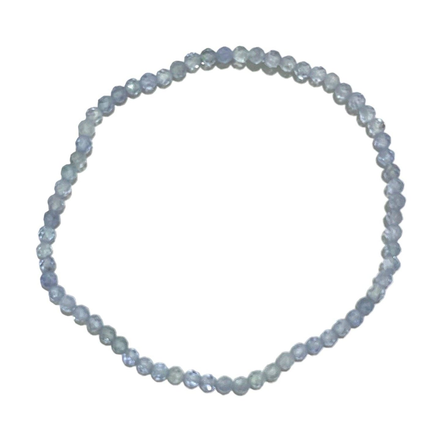 Armband Aquamarin facettiert 3mm - "Stein des Mutes"