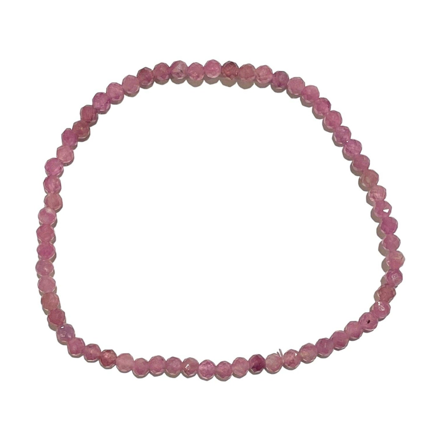 Armband rosa Turmalin facettiert 3mm - "Stein der Liebe"