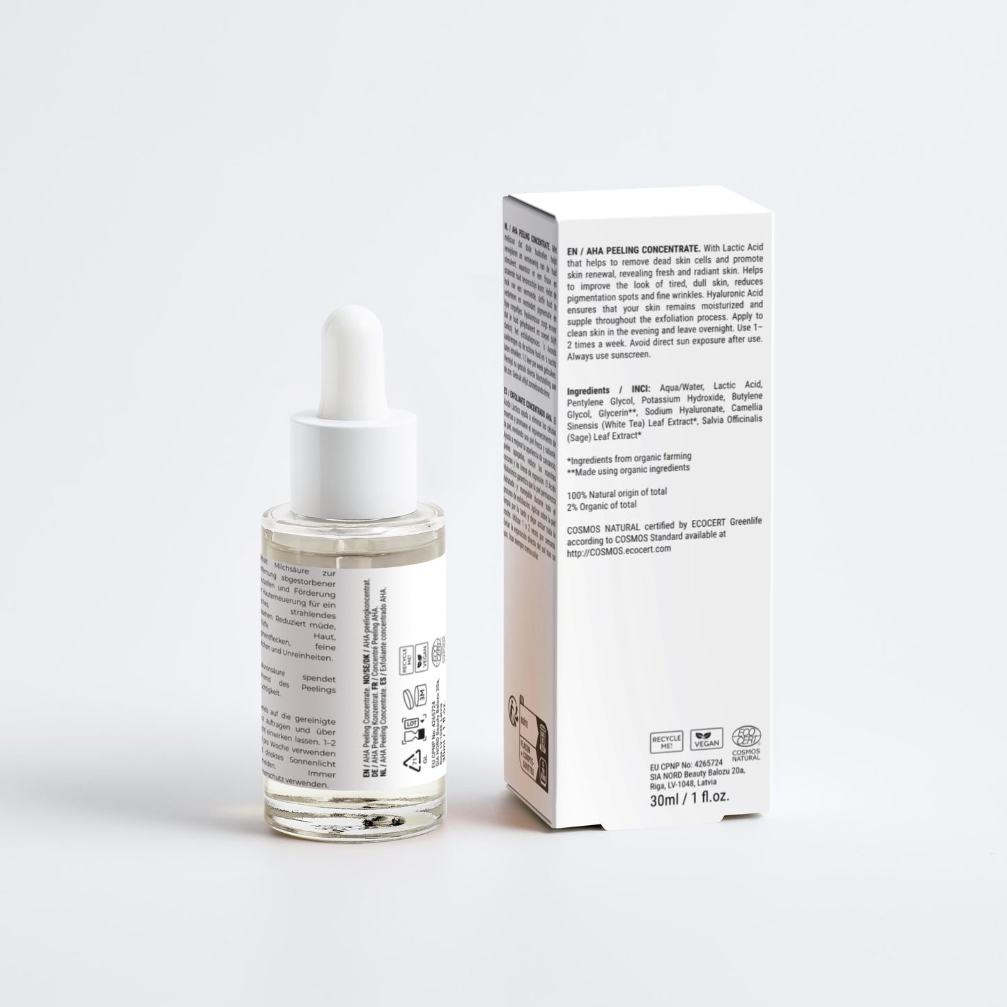 AHA Peeling - Milchsäure Basis - lasting lines Naturkosmetik & Kosmetikstudio Versmold - Kosmetik