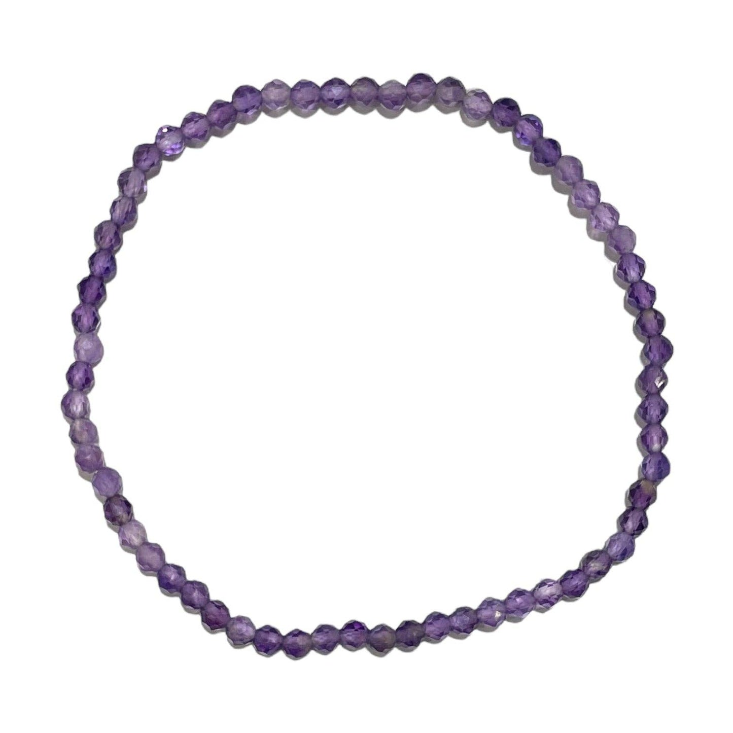 Armband Amethyst facettiert 3mm - "Stein der Spiritualität"