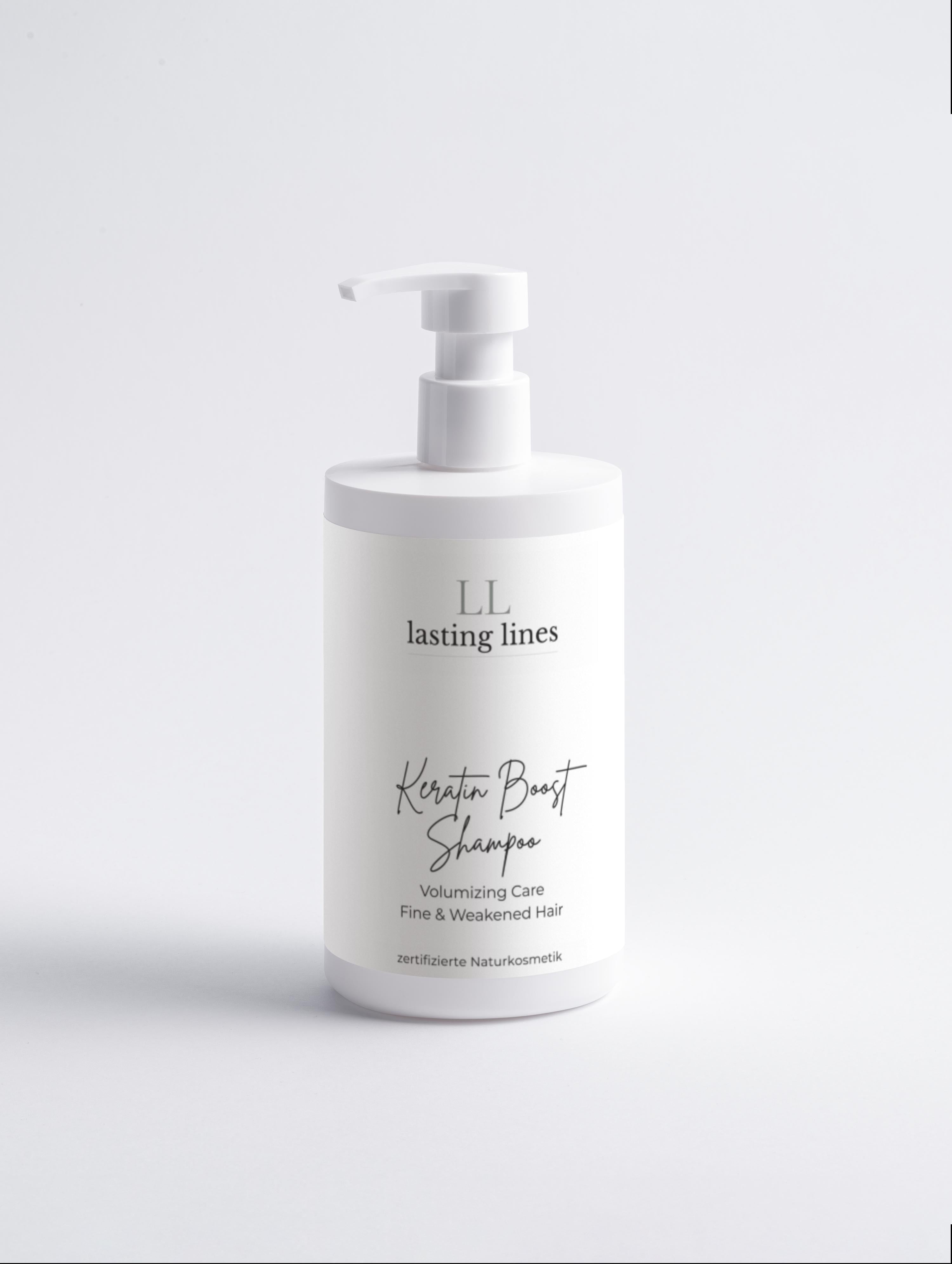 lasting lines - Zertifizierte Naturkosmetik - Keratin Boost Shampoo - Volumizing Care 