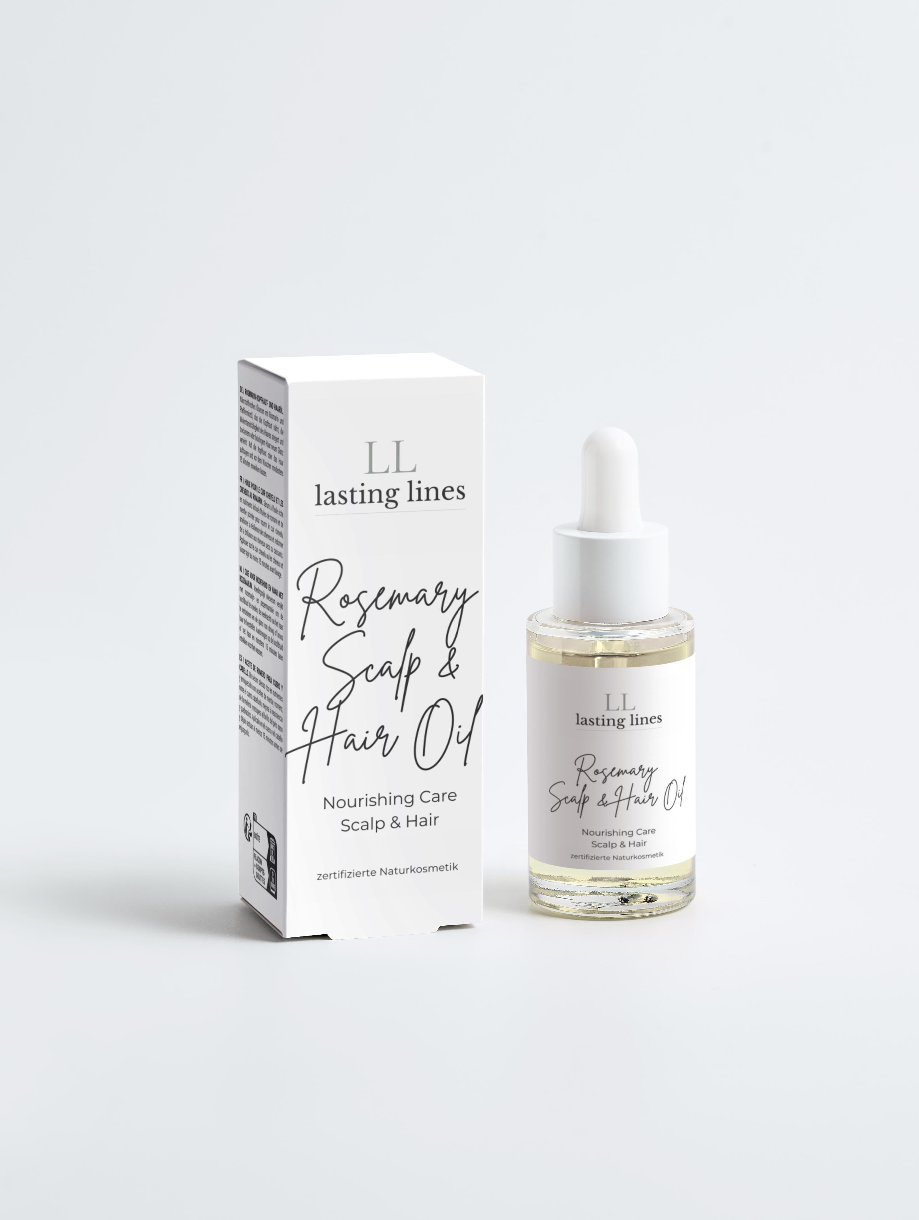 lasting lines - Zertifizierte Naturkosmetik - Rosemary Scalp & Hair Oil